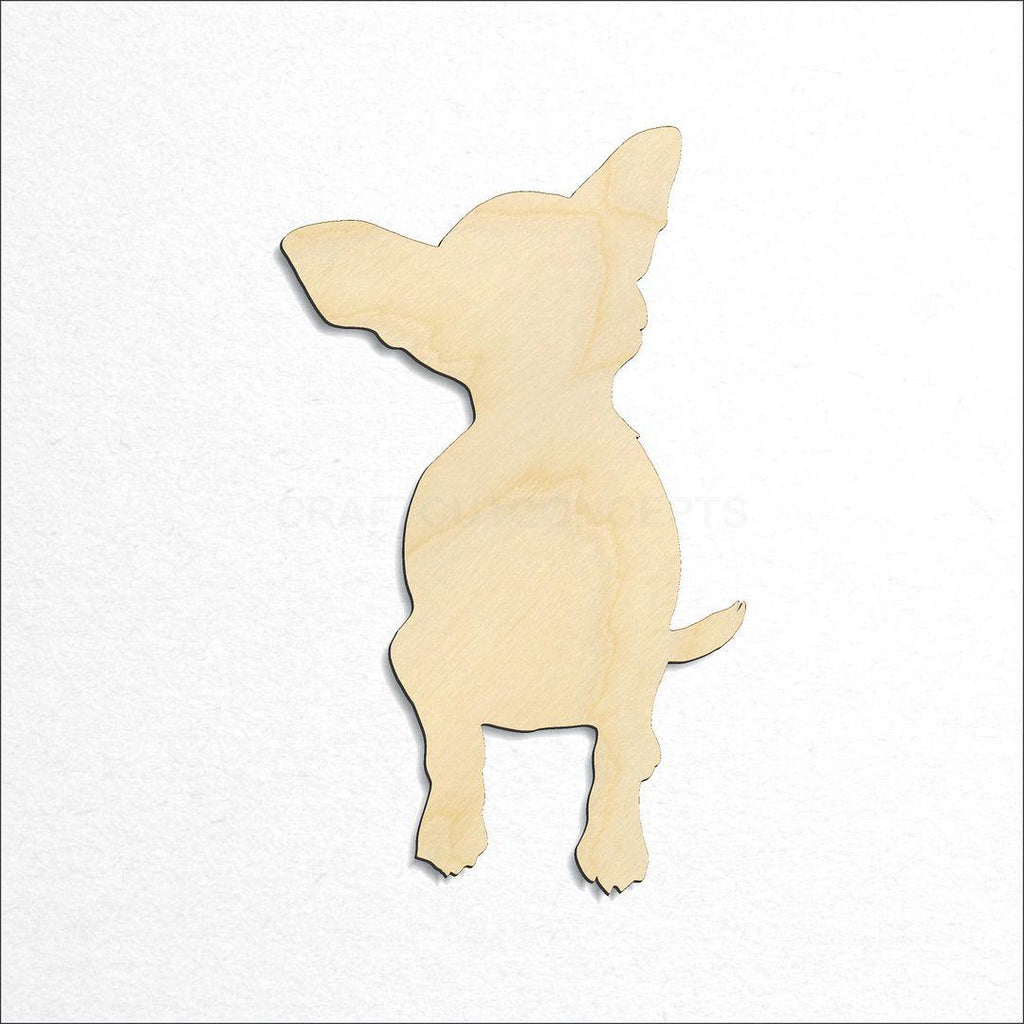 Wooden Chihuahua-2 craft shape available in sizes of 2 inch and up