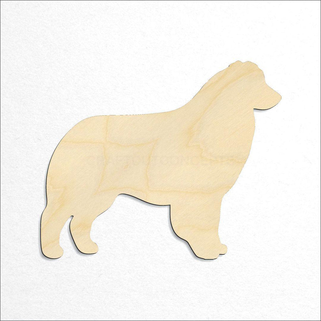 Wooden Australian Sheperd craft shape available in sizes of 2 inch and up