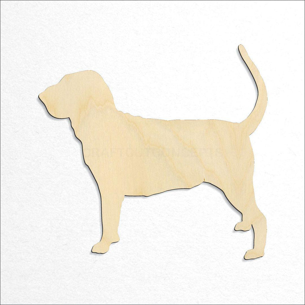 Wooden Bloodhound craft shape available in sizes of 3 inch and up