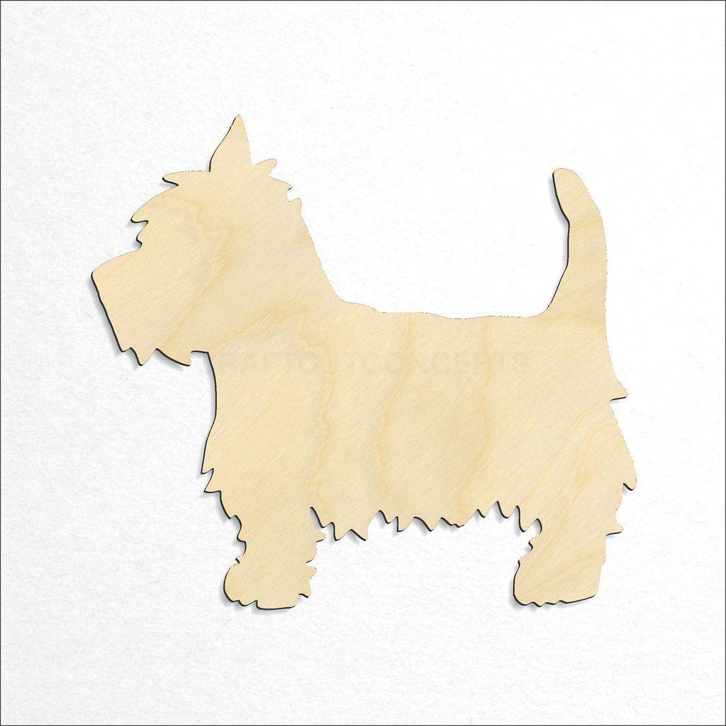 Wooden Dog craft shape available in sizes of 2 inch and up
