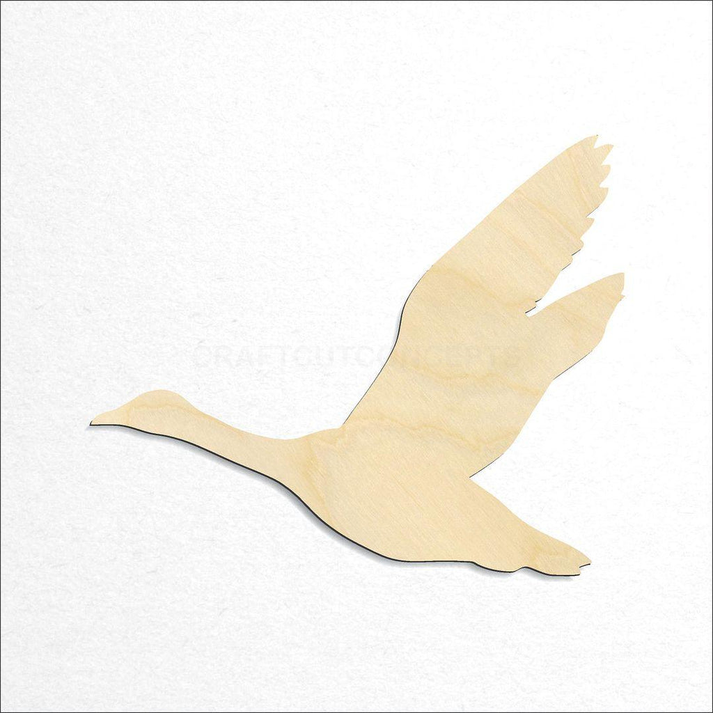Wooden Duck Goose Flying craft shape available in sizes of 2 inch and up