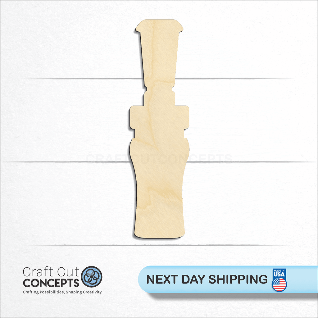 Craft Cut Concepts logo and next day shipping banner with an unfinished wood Duck Goose craft shape and blank