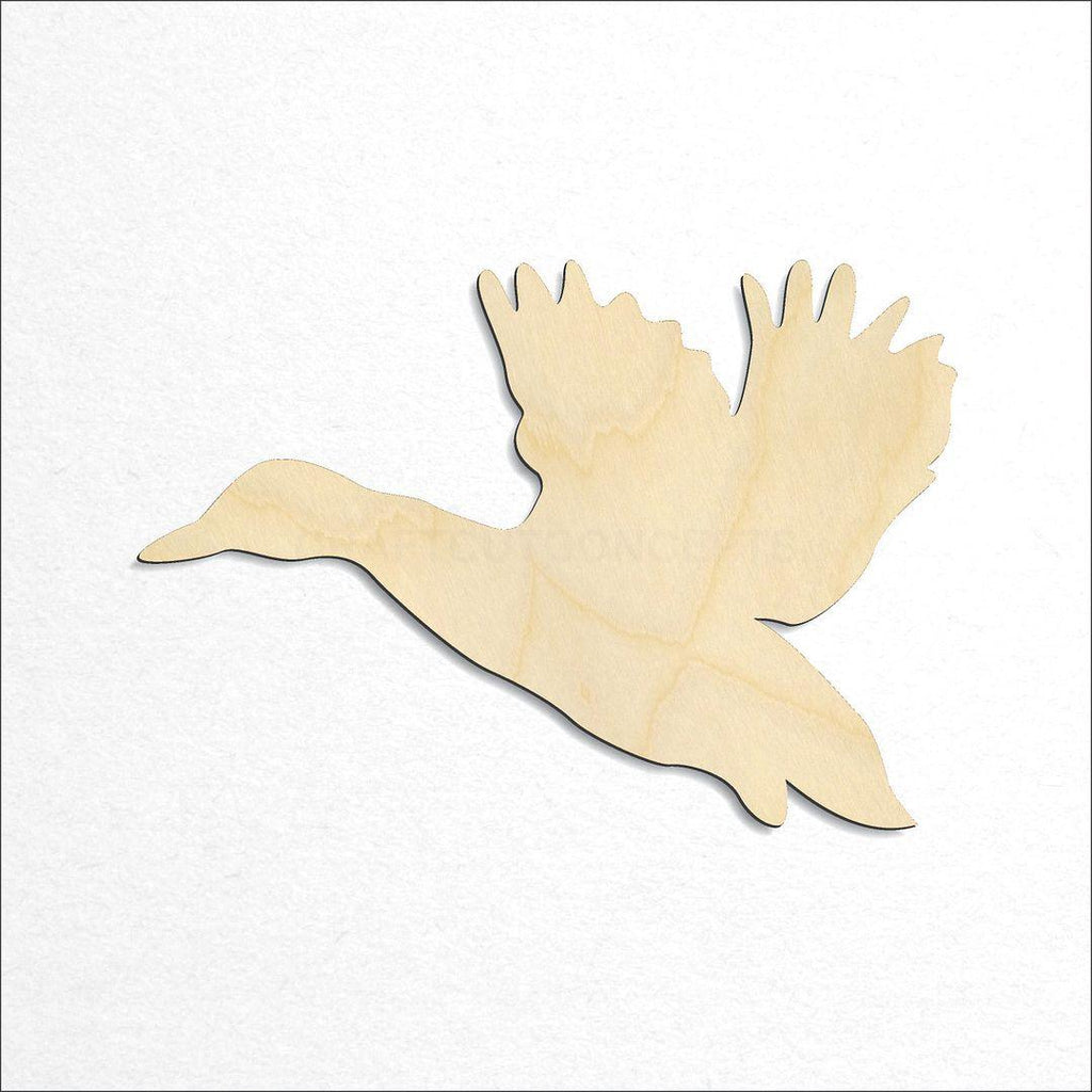 Wooden Flying Duck craft shape available in sizes of 2 inch and up