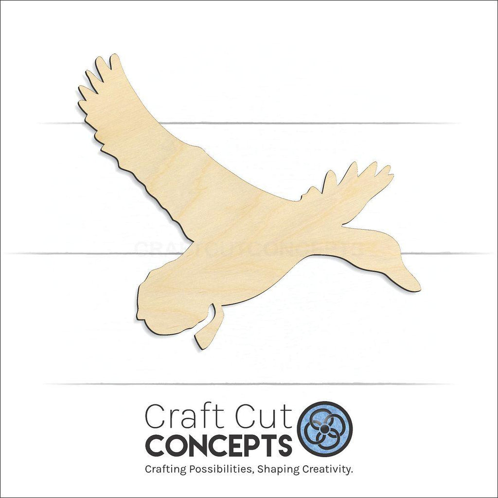 Craft Cut Concepts Logo under a wood Duck Flying craft shape and blank