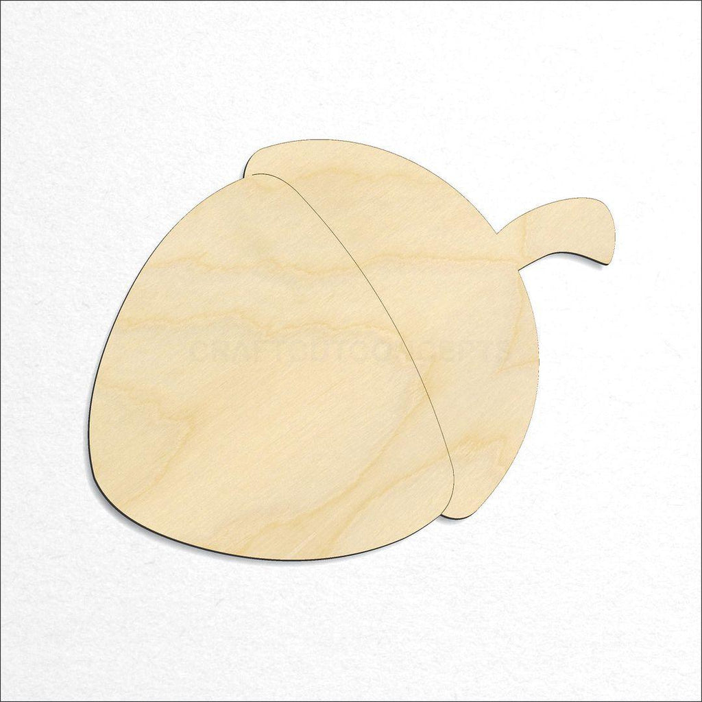 Wooden Acorn craft shape available in sizes of 1 inch and up