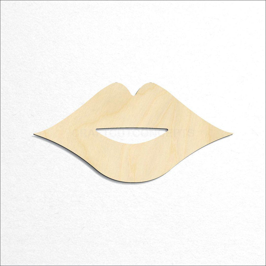 Wooden Lips craft shape available in sizes of 2 inch and up