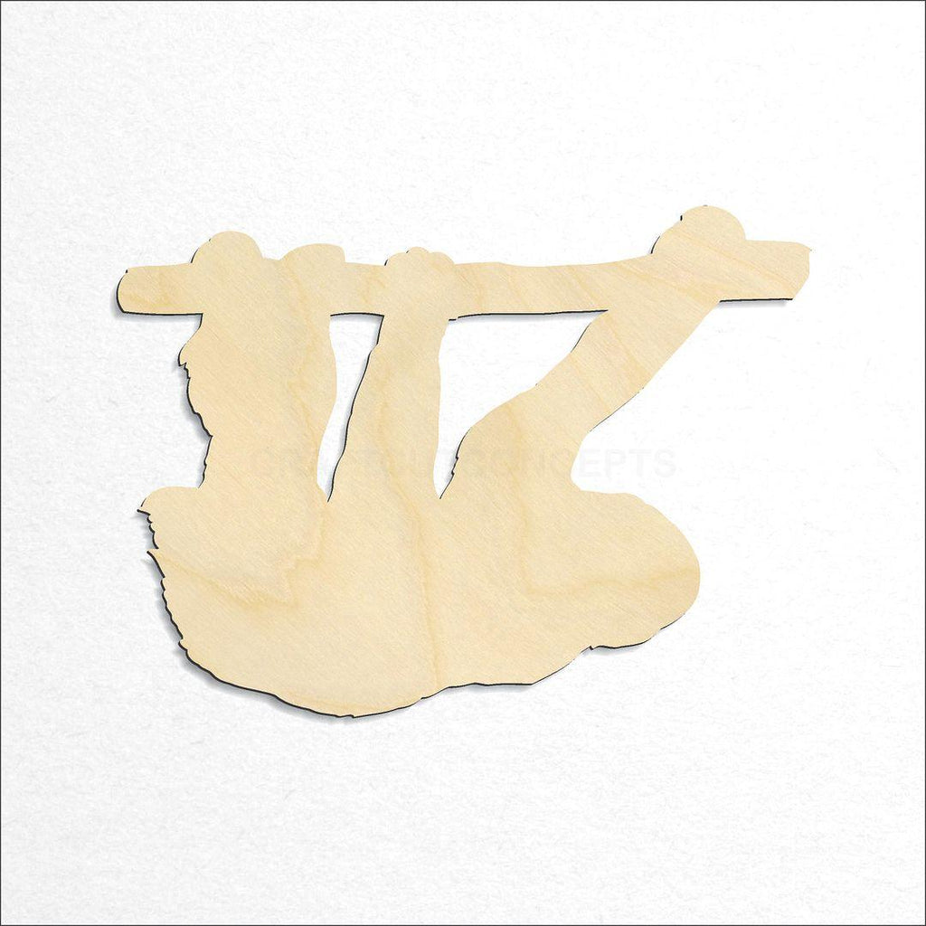 Wooden Sloth craft shape available in sizes of 3 inch and up