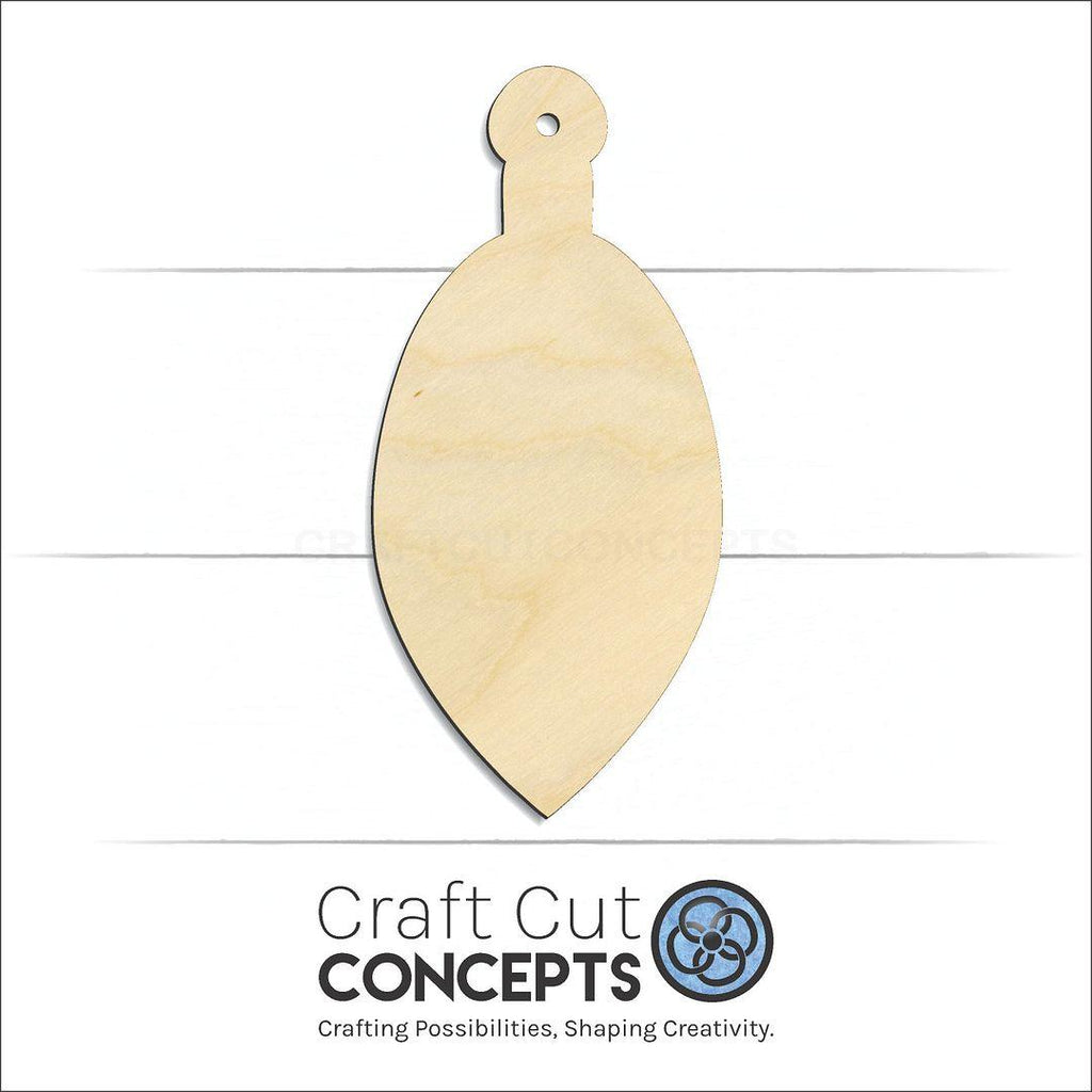 Craft Cut Concepts Logo under a wood Christmas Tree Ornament-2 craft shape and blank