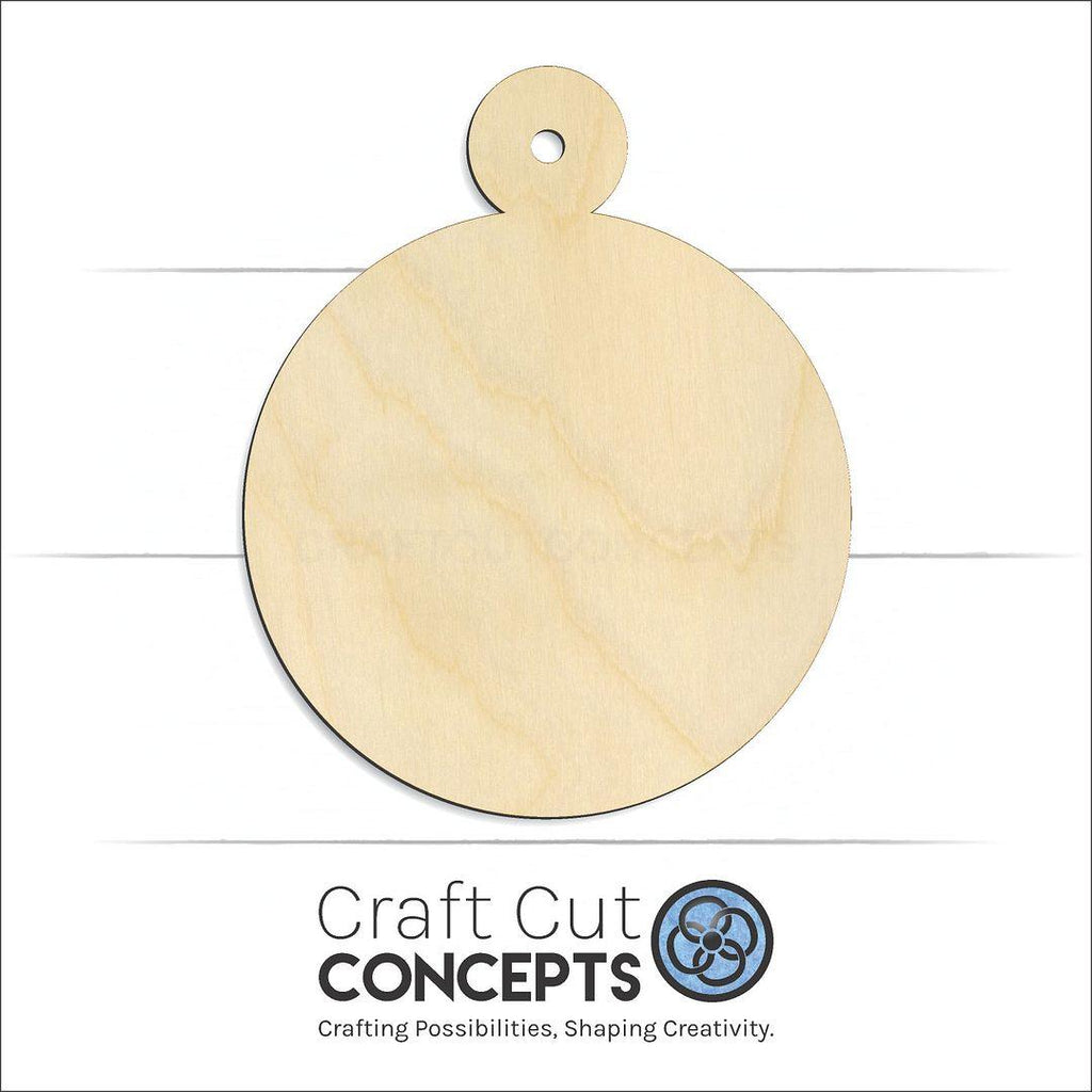 Craft Cut Concepts Logo under a wood Christmas Tree Ornament-5 craft shape and blank