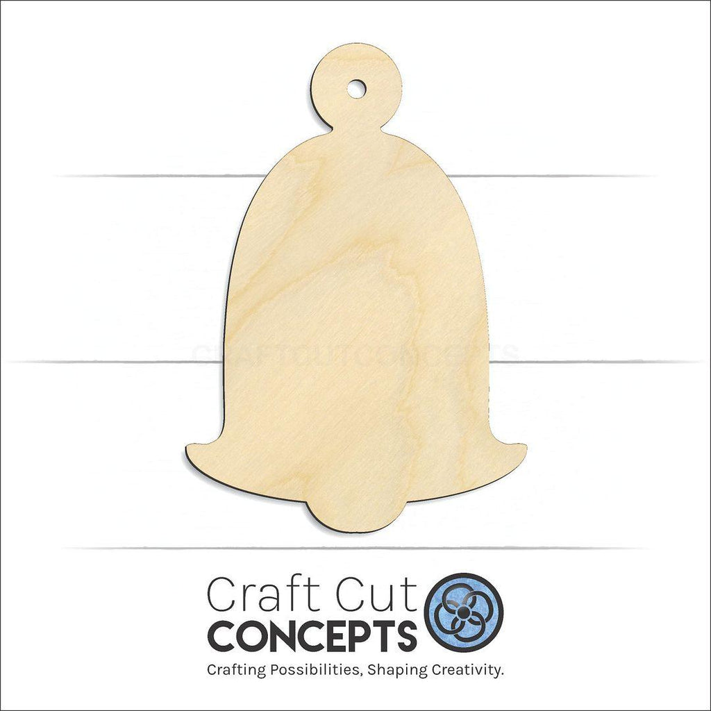 Craft Cut Concepts Logo under a wood Christmas Tree Ornament-7 craft shape and blank