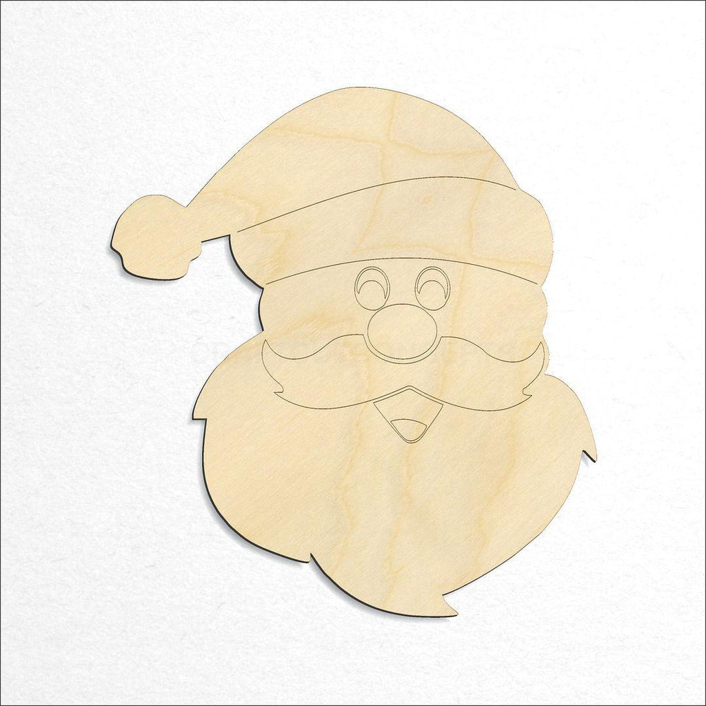 Wooden Santa Head craft shape available in sizes of 2 inch and up