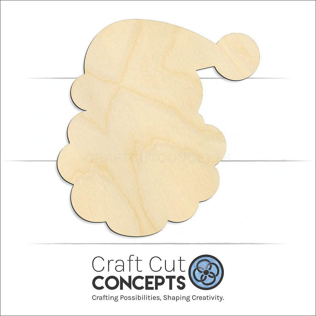 Craft Cut Concepts Logo under a wood Santa Head craft shape and blank