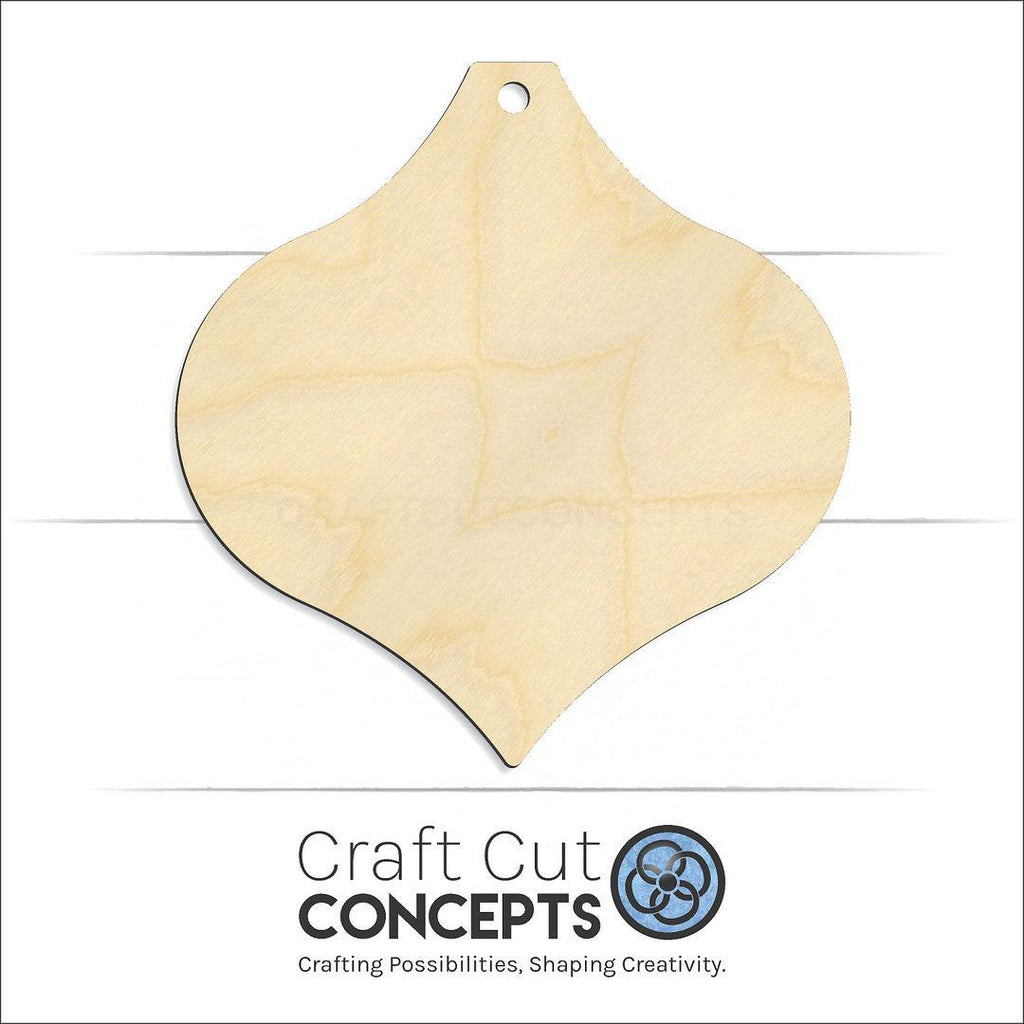 Craft Cut Concepts Logo under a wood Ornament craft shape and blank