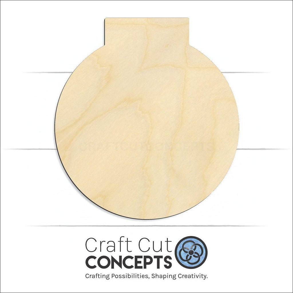 Craft Cut Concepts Logo under a wood Ornament craft shape and blank