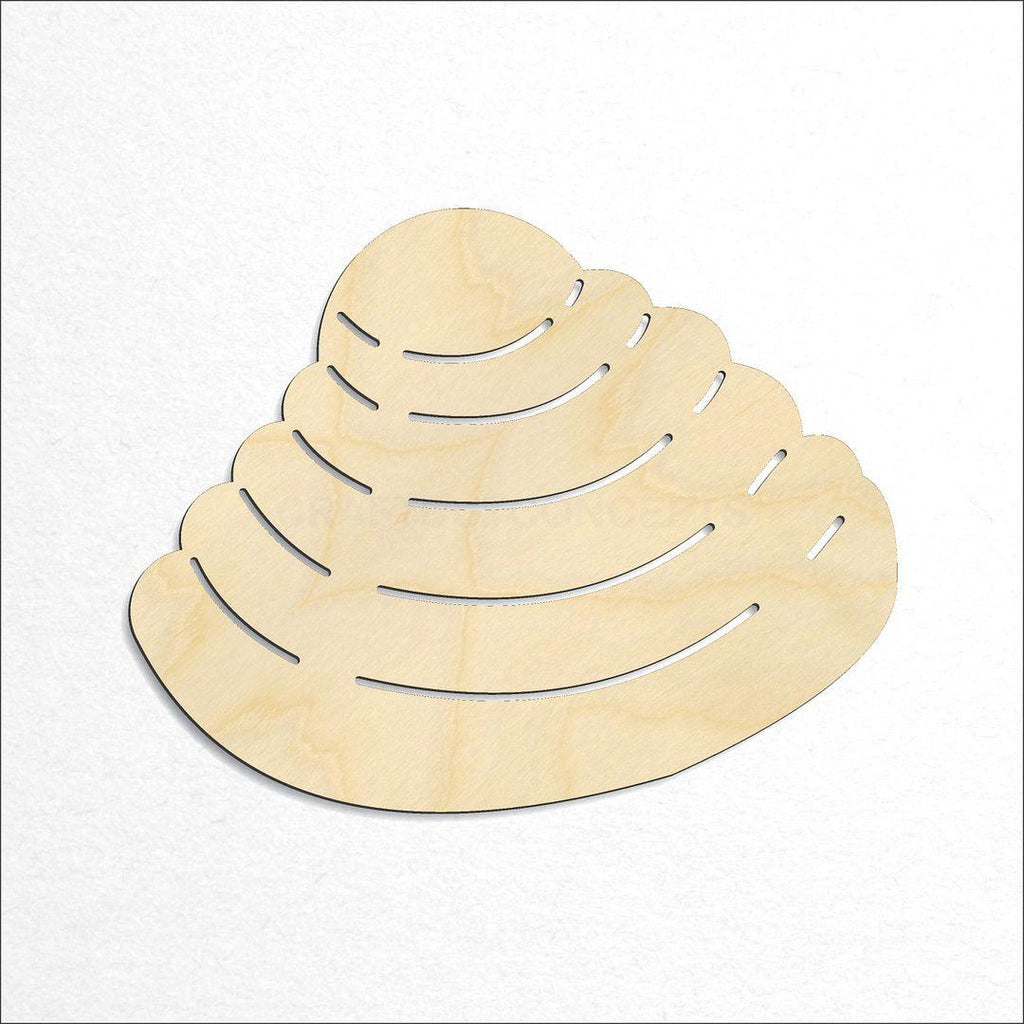 Wooden Pawleys island Shell craft shape available in sizes of 1 inch and up