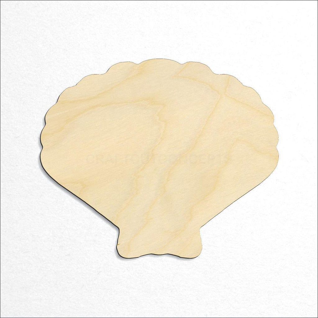 Wooden Sea Shell Clam craft shape available in sizes of 1 inch and up