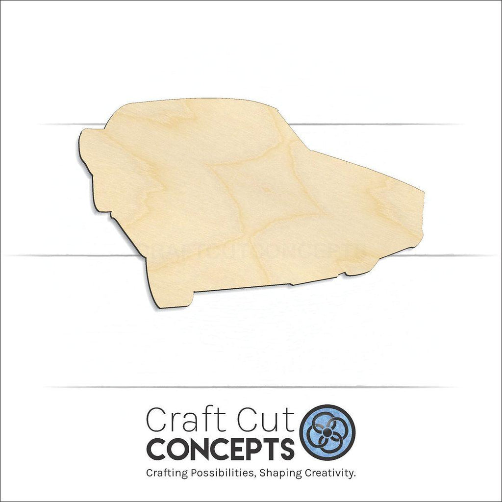 Craft Cut Concepts Logo under a wood Car-2 craft shape and blank