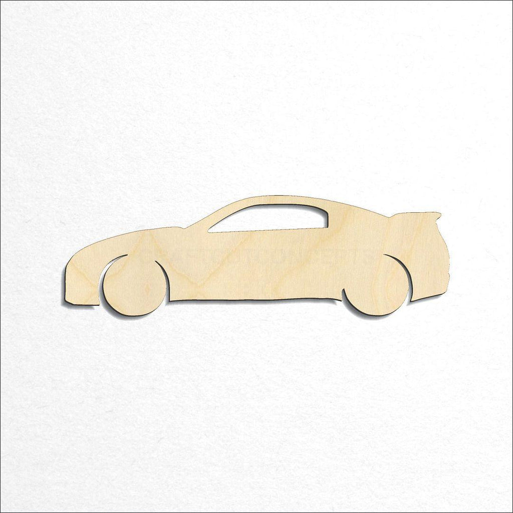 Wooden Sports Car craft shape available in sizes of 2 inch and up