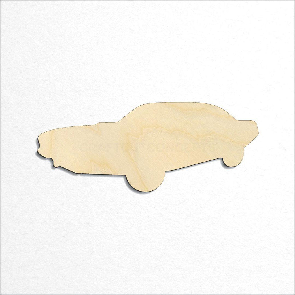 Wooden Muscle Car craft shape available in sizes of 2 inch and up