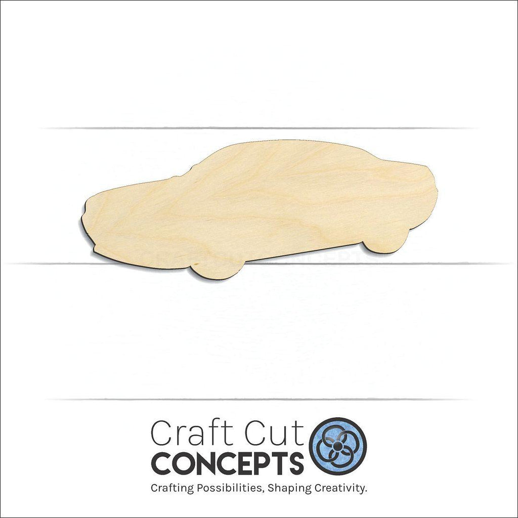 Craft Cut Concepts Logo under a wood Muscle Car craft shape and blank