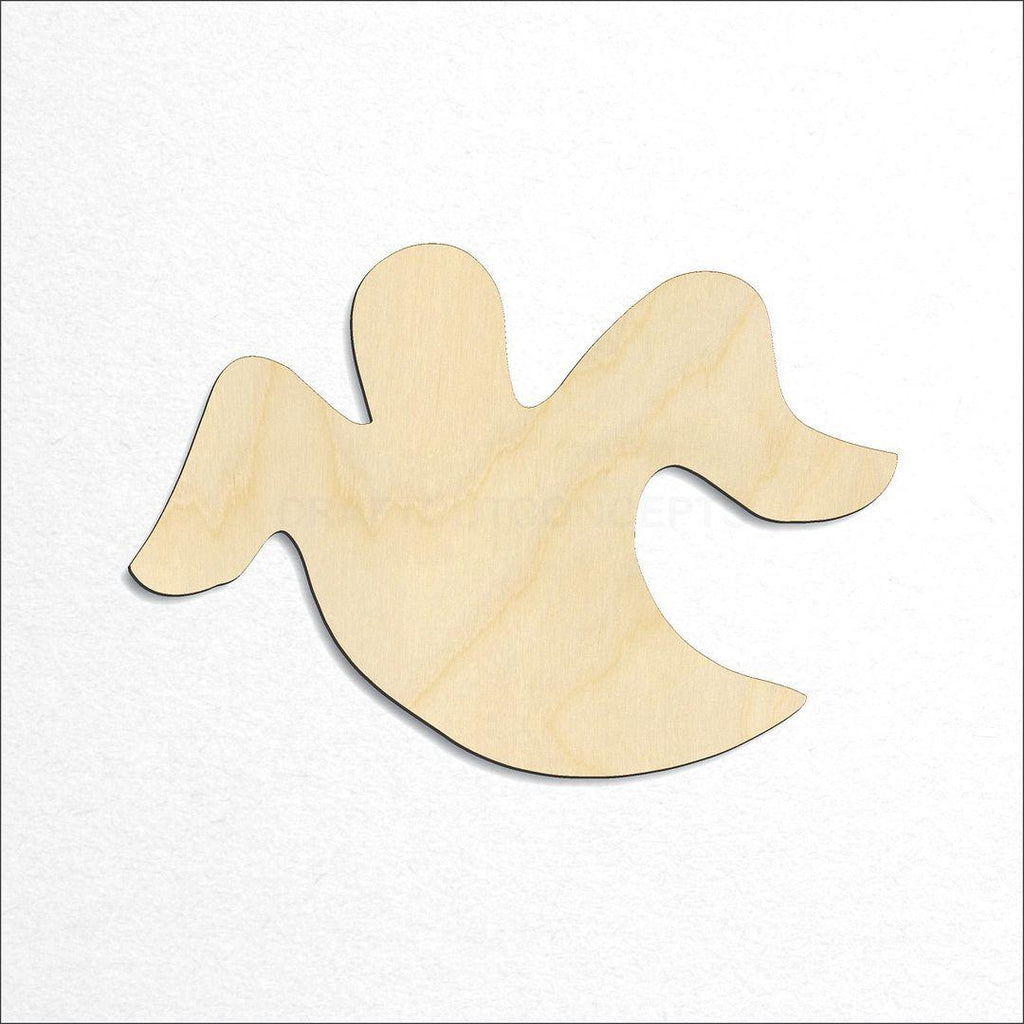 Wooden Ghost-4 craft shape available in sizes of 1 inch and up