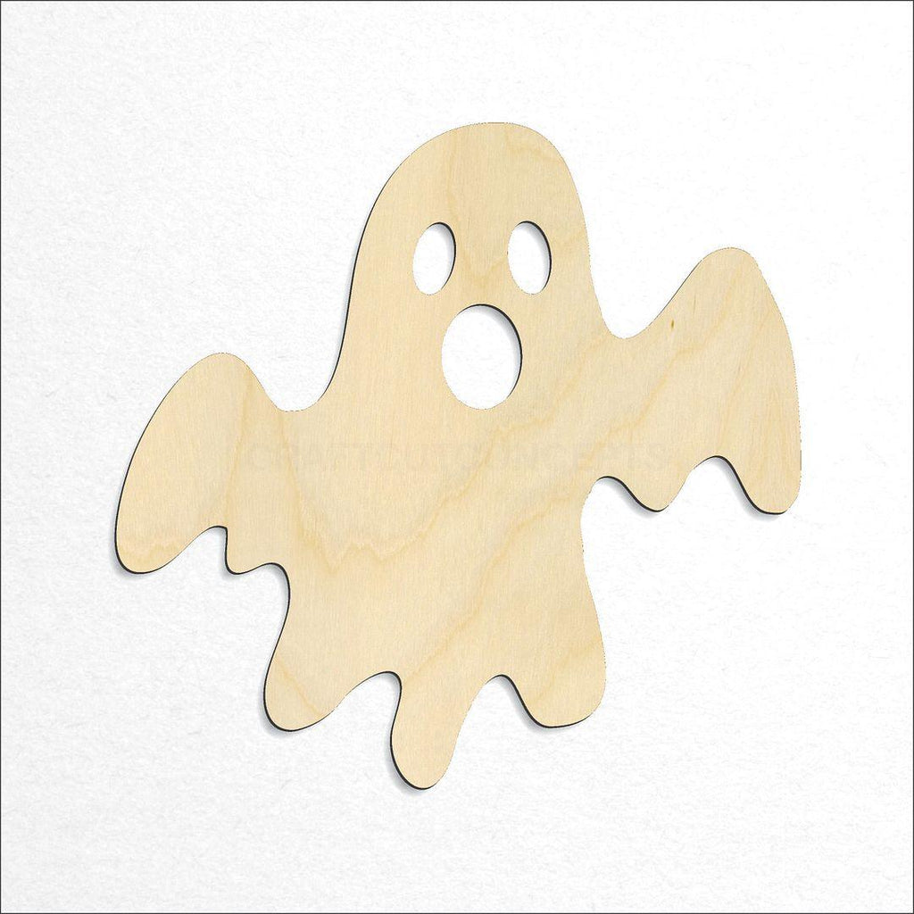 Wooden Ghost craft shape available in sizes of 1 inch and up