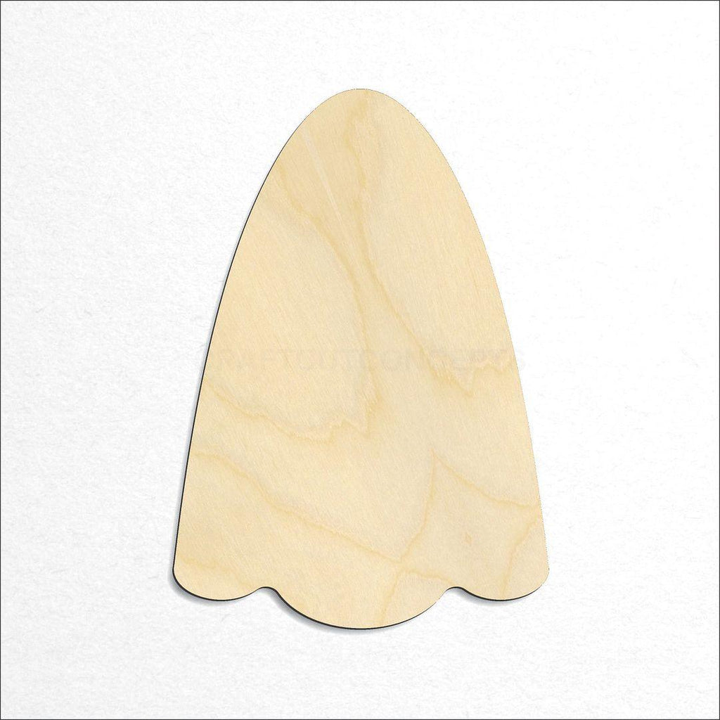 Wooden Ghost craft shape available in sizes of 1 inch and up