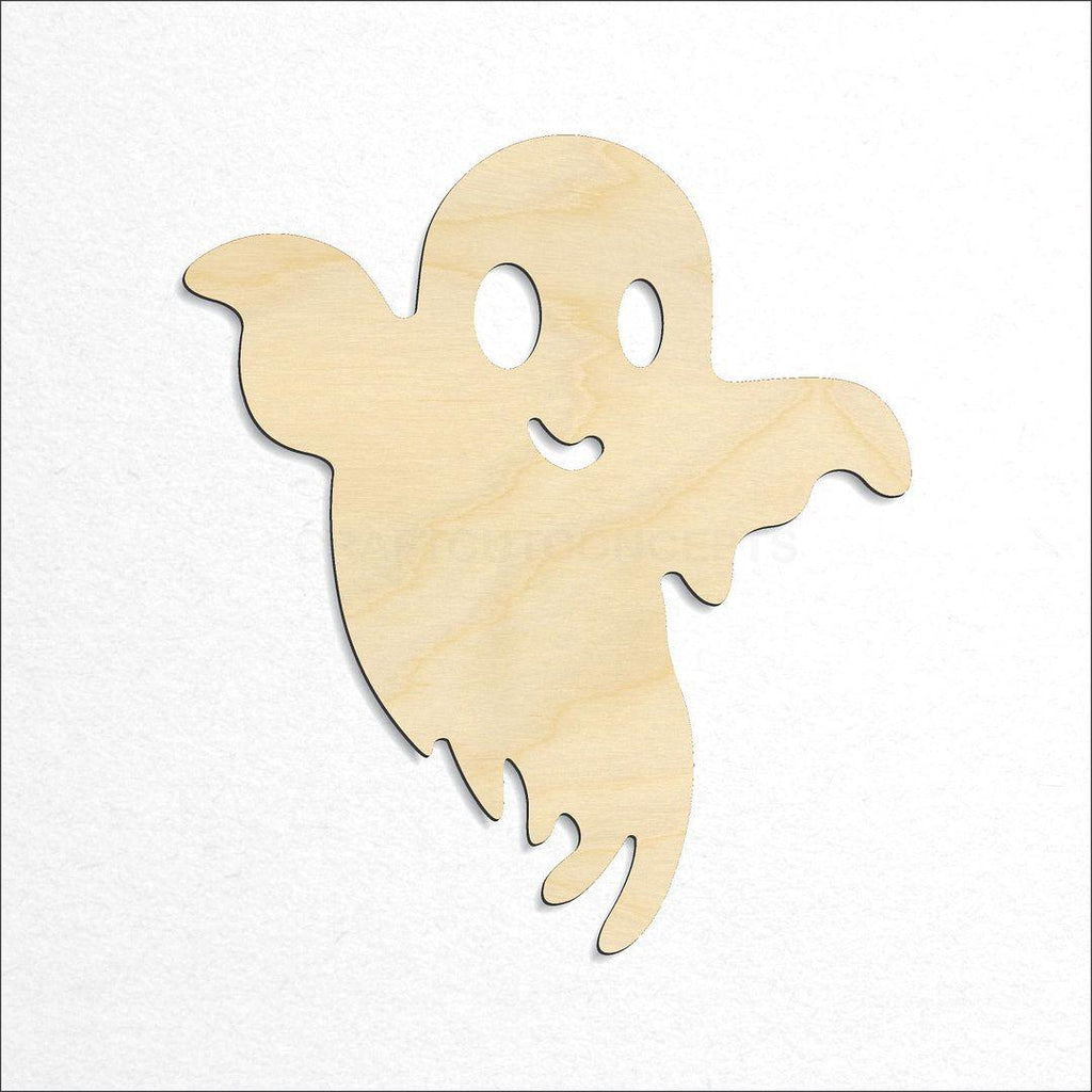 Wooden Ghost set craft shape available in sizes of 1 inch and up