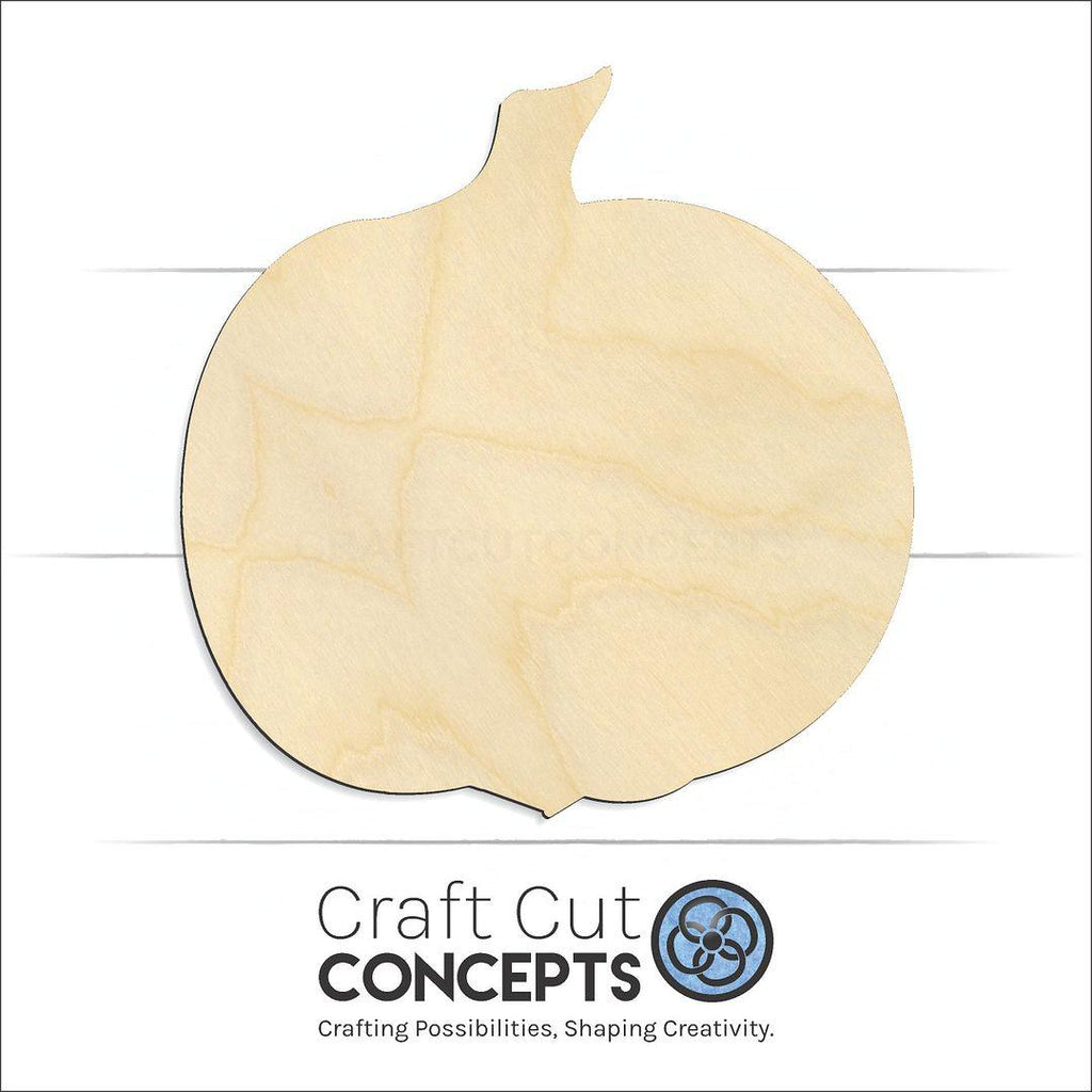 Craft Cut Concepts Logo under a wood Pumpkin-02 craft shape and blank