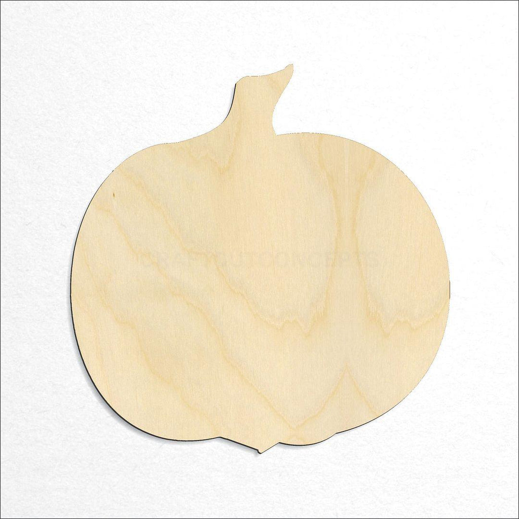 Wooden Pumpkin-02 craft shape available in sizes of 1 inch and up