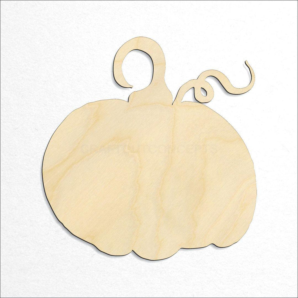 Wooden Pumpkin-03 craft shape available in sizes of 2 inch and up