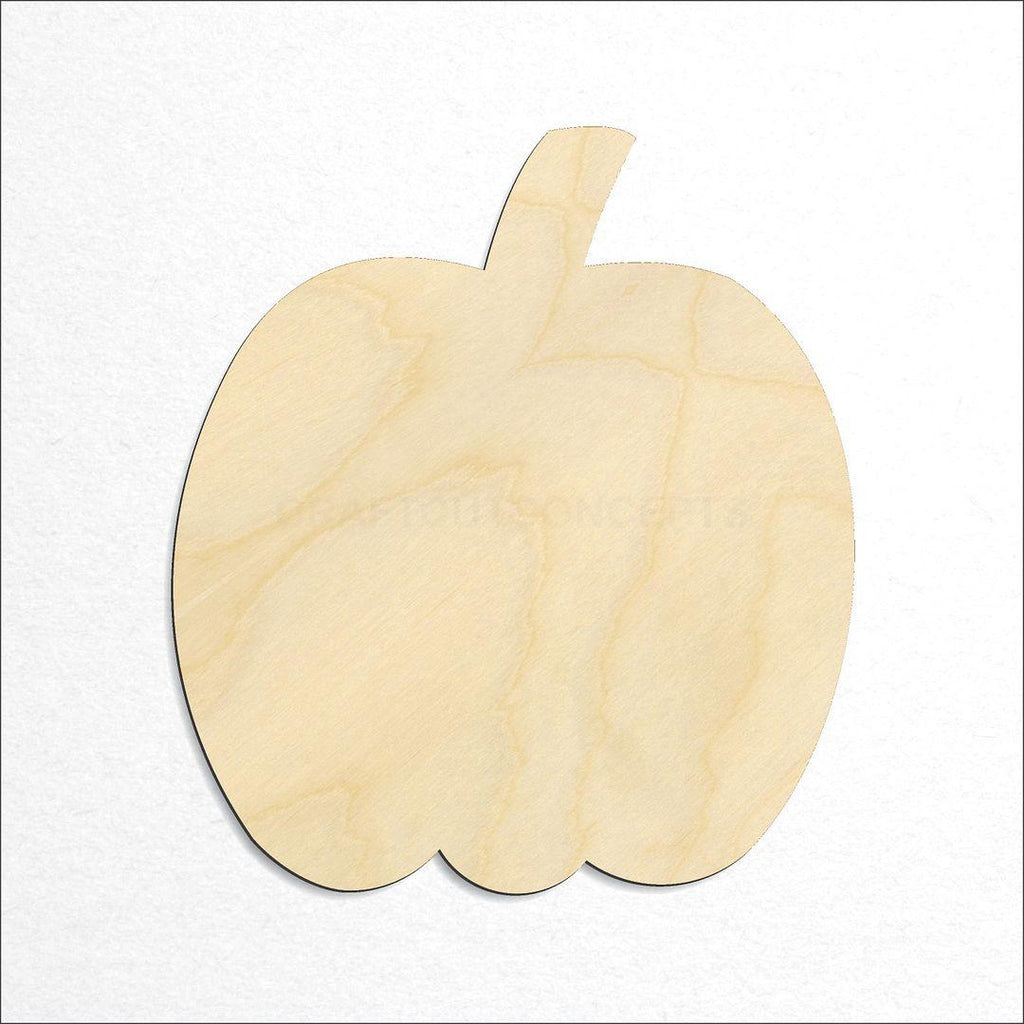 Wooden Pumpkin craft shape available in sizes of 1 inch and up