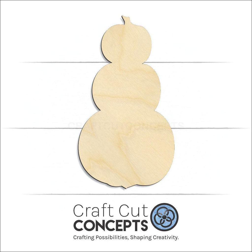 Craft Cut Concepts Logo under a wood Pumpkin Stack craft shape and blank