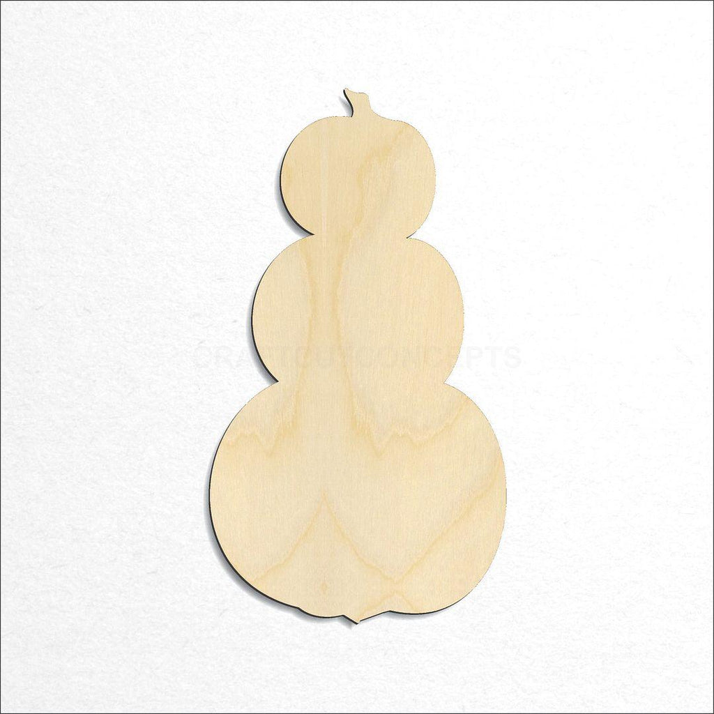 Wooden Pumpkin Stack craft shape available in sizes of 2 inch and up