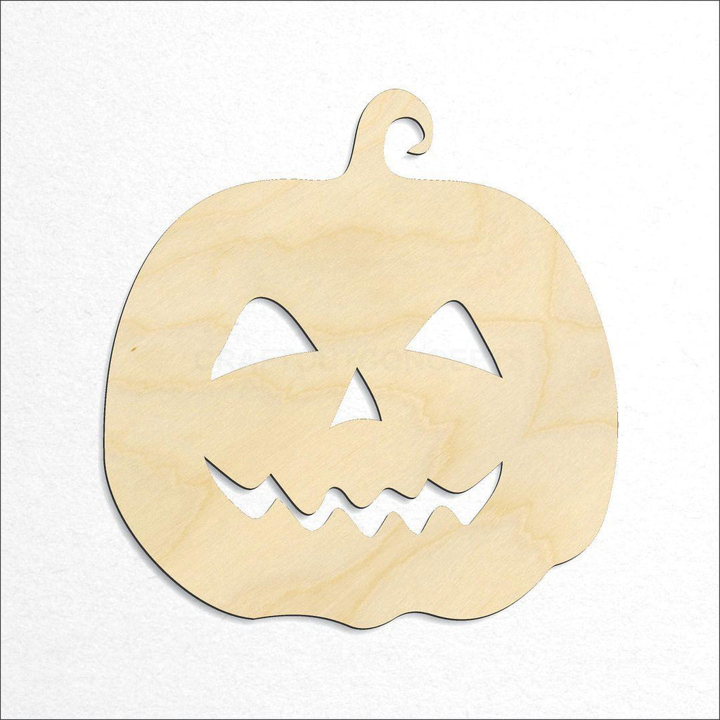 Wooden Jack O Lantern craft shape available in sizes of 2 inch and up