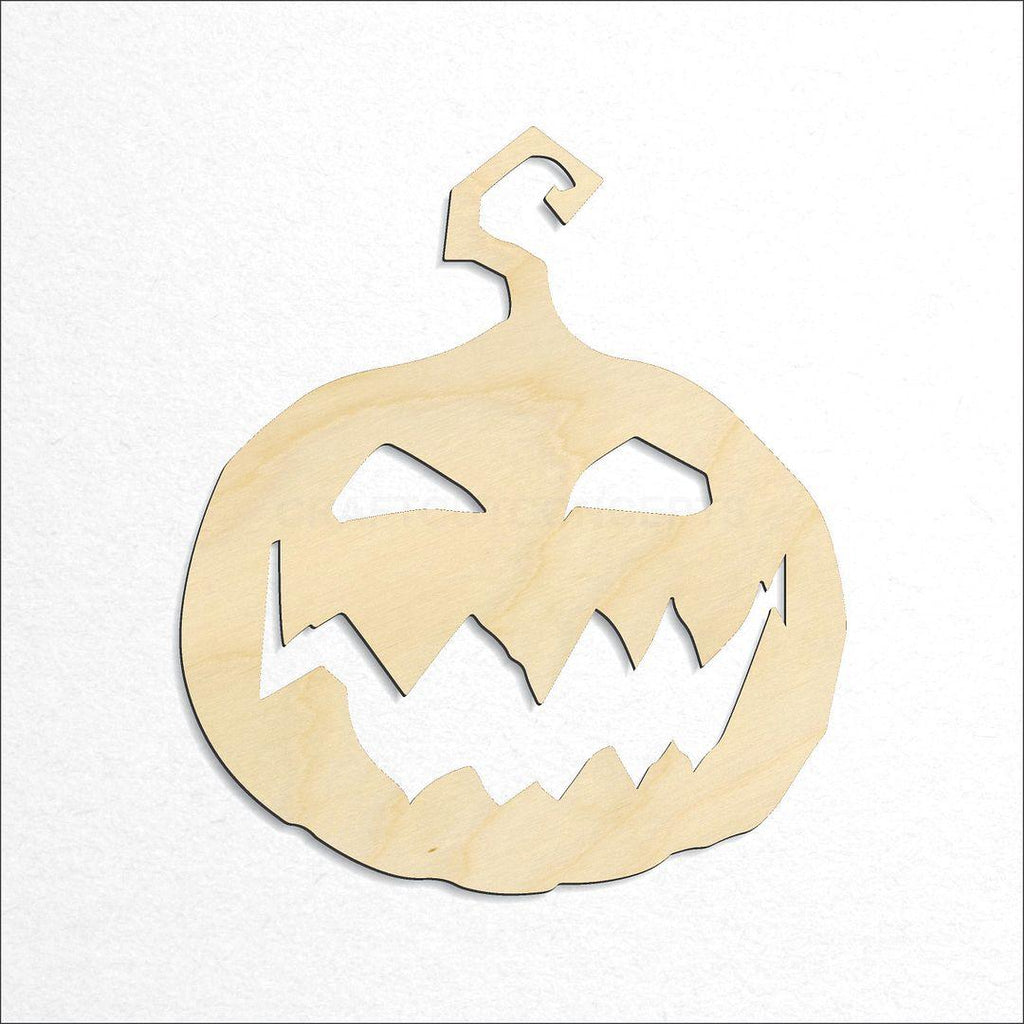 Wooden Jack O Lantern craft shape available in sizes of 2 inch and up