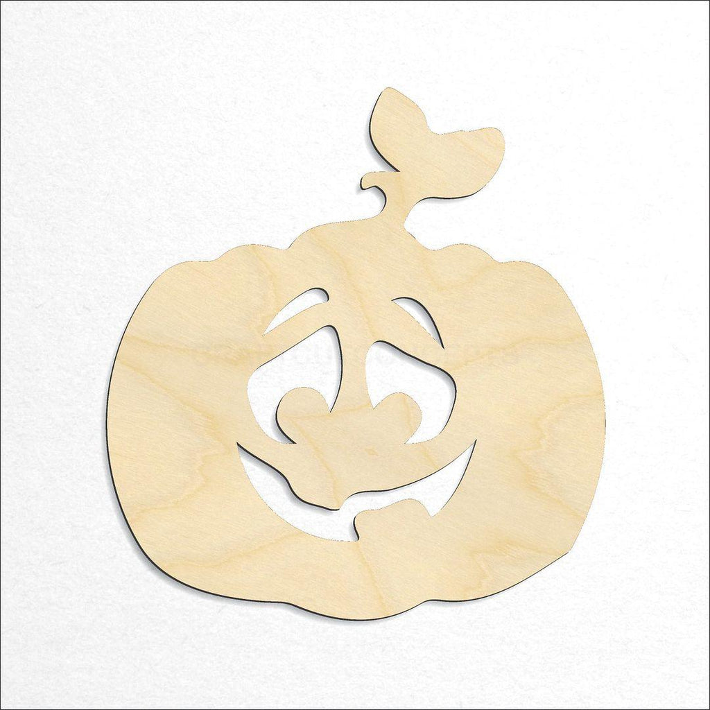 Wooden Jack O Lantern craft shape available in sizes of 2 inch and up