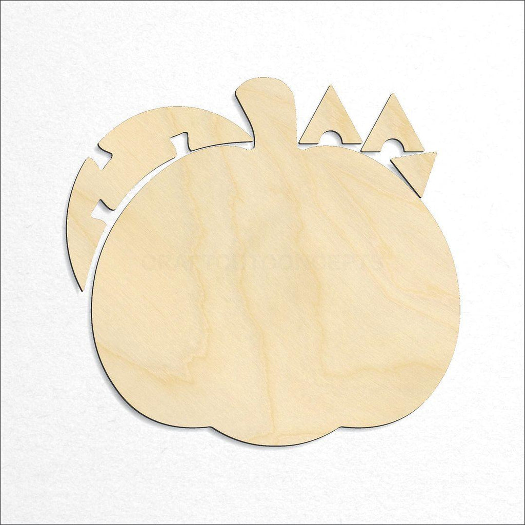 Wooden Jack O Lantern KIT craft shape available in sizes of 4 inch and up