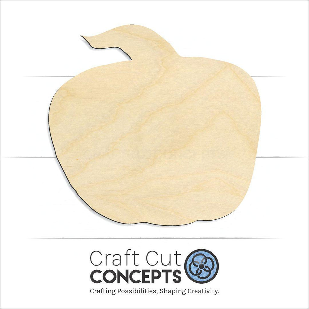 Craft Cut Concepts Logo under a wood Pumpkin craft shape and blank