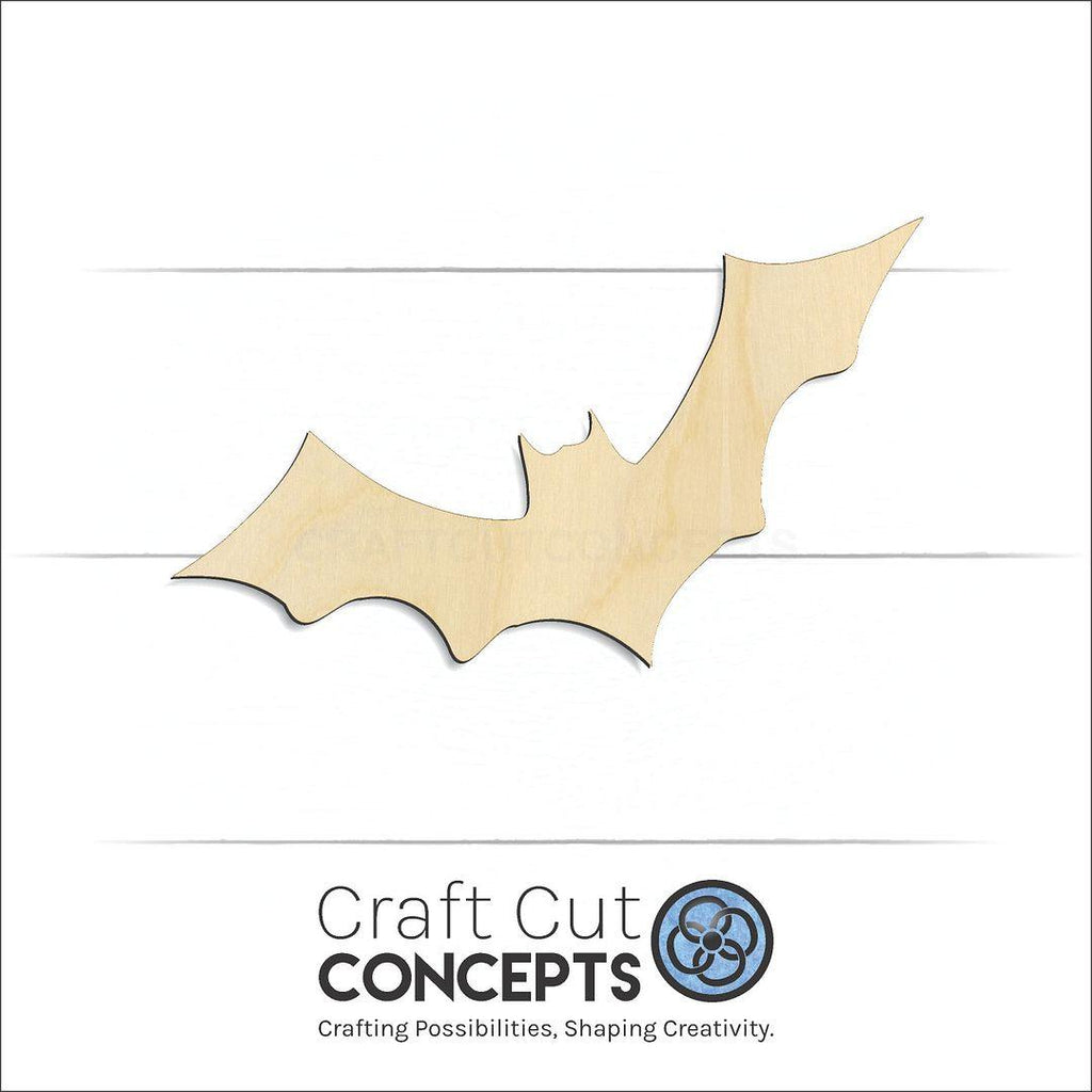 Craft Cut Concepts Logo under a wood Bat-2 craft shape and blank