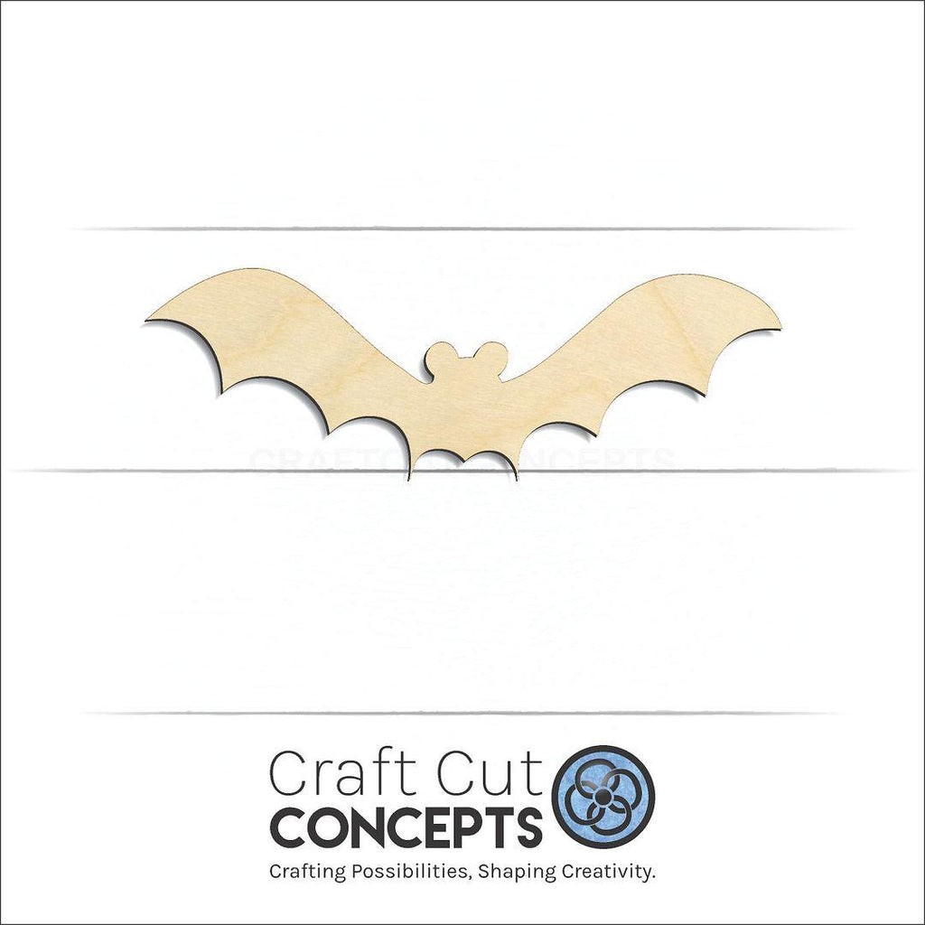 Craft Cut Concepts Logo under a wood Bat craft shape and blank