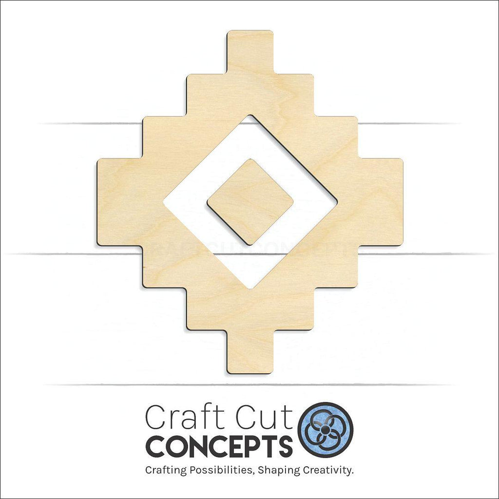 Craft Cut Concepts Logo under a wood Native Symbol craft shape and blank