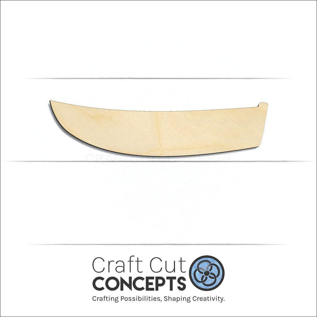 Craft Cut Concepts Logo under a wood Boat craft shape and blank