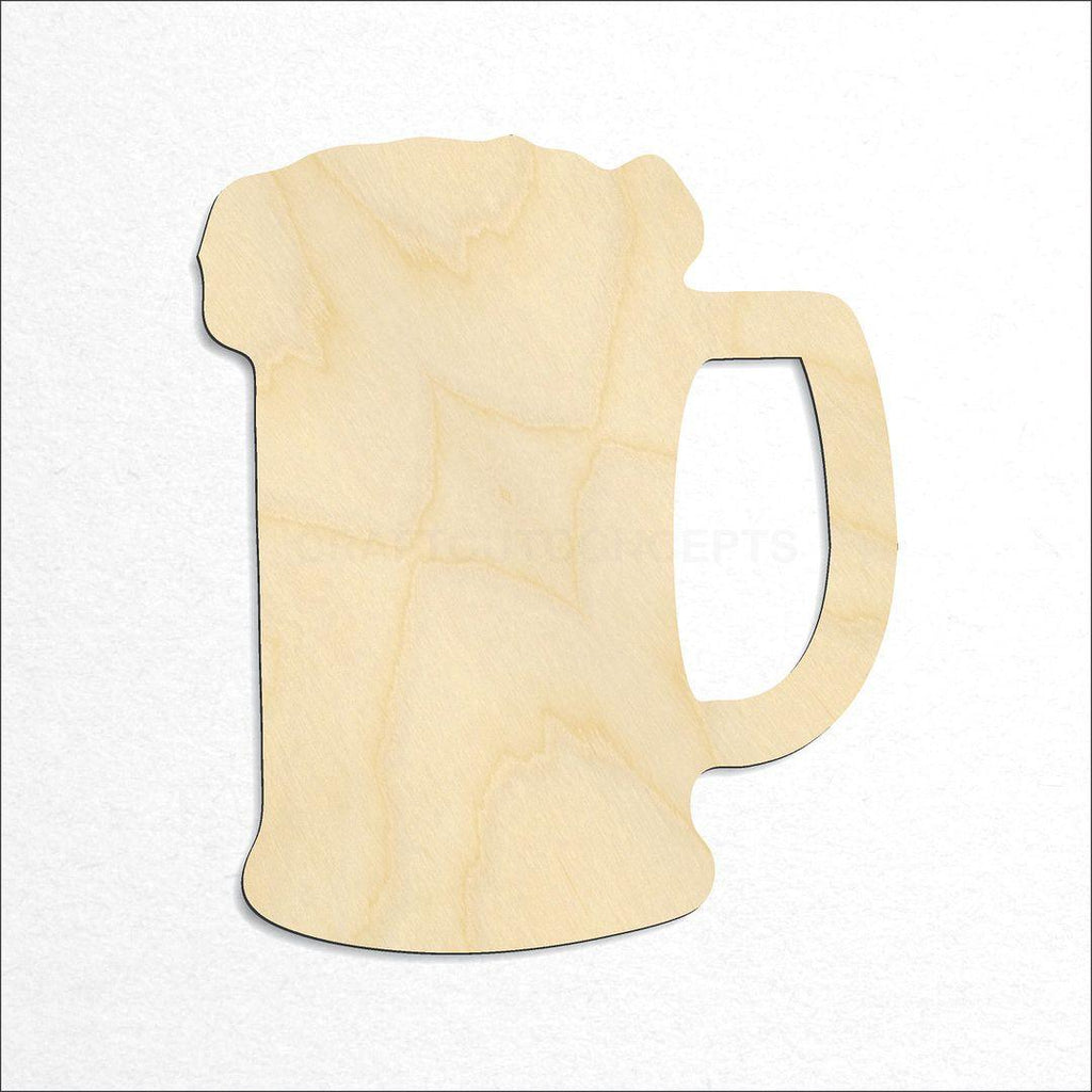 Wooden Beer Mug craft shape available in sizes of 1 inch and up