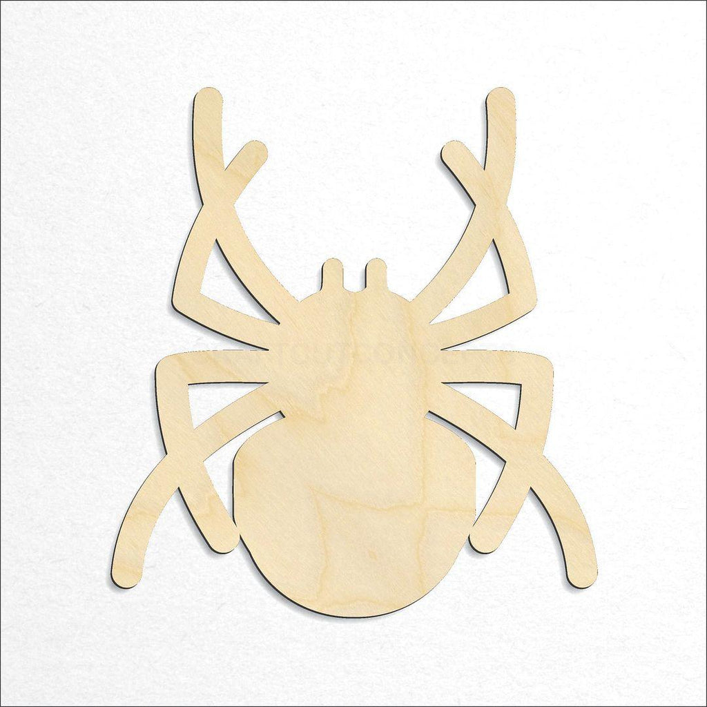 Wooden Spider craft shape available in sizes of 1 inch and up