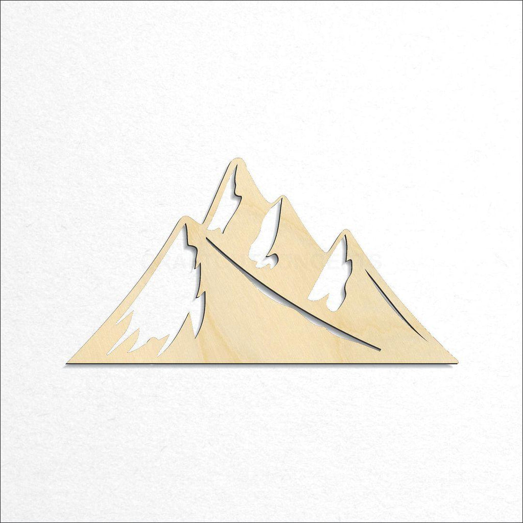 Wooden Mountain Peaks craft shape available in sizes of 4 inch and up