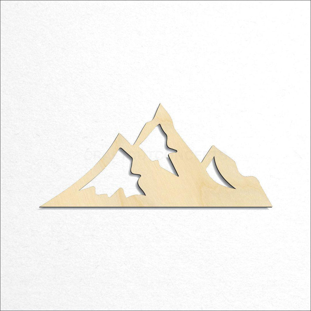 Wooden Mountain Peaks craft shape available in sizes of 4 inch and up