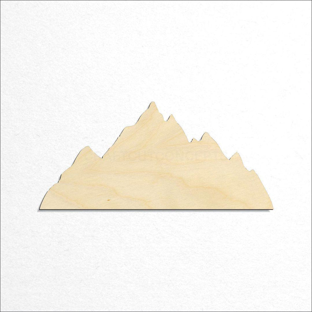 Wooden Mountain Peaks craft shape available in sizes of 2 inch and up