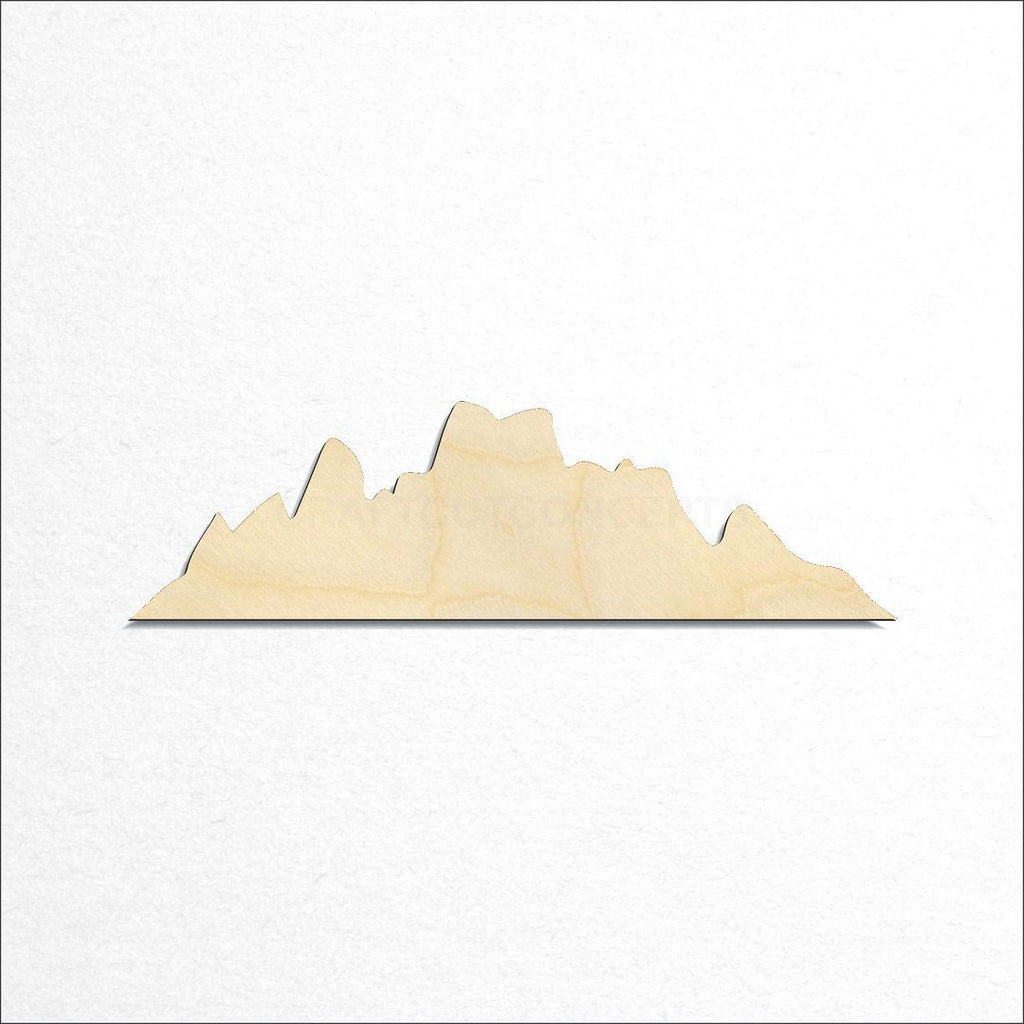 Wooden Mountain Peaks craft shape available in sizes of 2 inch and up