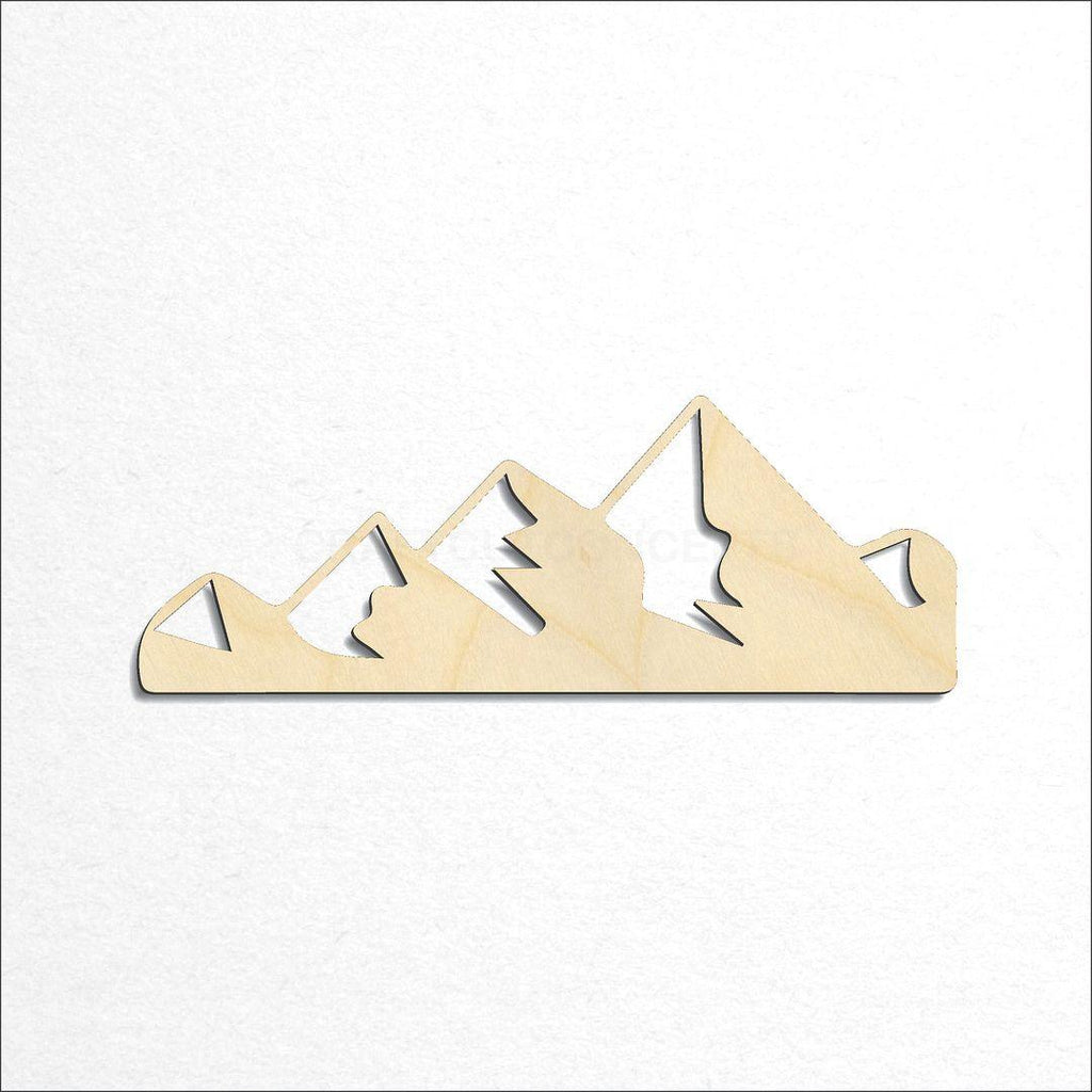 Wooden Mountain Peaks craft shape available in sizes of 4 inch and up